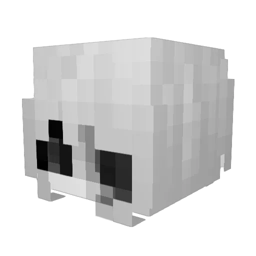 Blackflamek Minecraft avatar head, 3D render