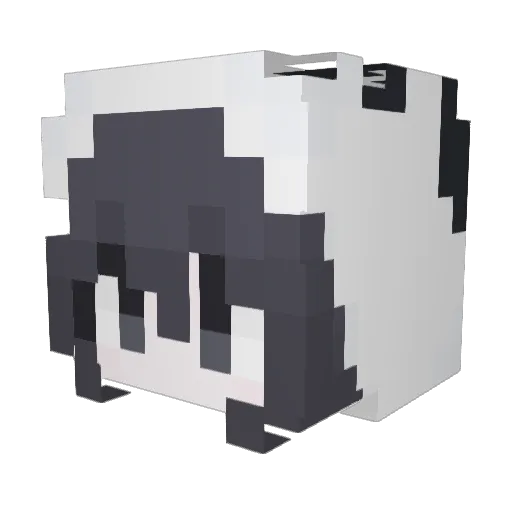 Blackfox1609 Minecraft avatar head, 3D render