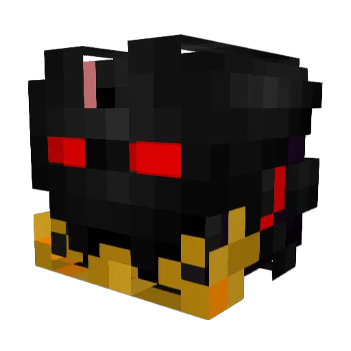 BlackgalaxyN7 Minecraft avatar head, 3D render