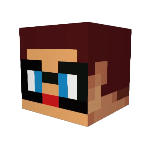 Blackhammer1012 Minecraft avatar head, 3D render