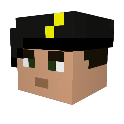 Blackhawk2298 Minecraft avatar head, 3D render
