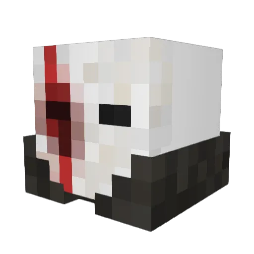 Blackhawk_16_1 Minecraft avatar head, 3D render
