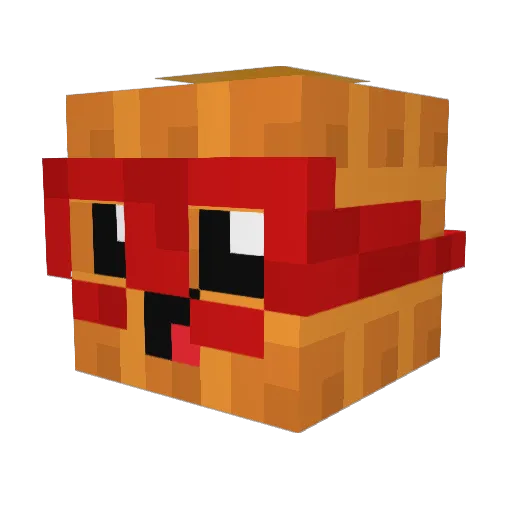 Blackhawks74 Minecraft avatar head, 3D render