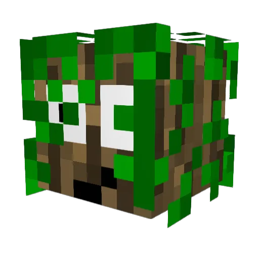 Blackiking Minecraft avatar head, 3D render