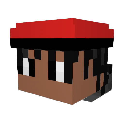 BlackjackGF Minecraft avatar head, 3D render
