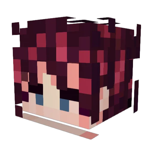 Blackjudgement Minecraft avatar head, 3D render