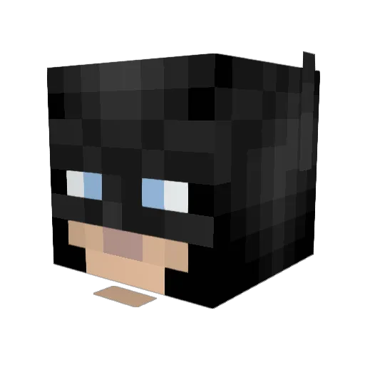 BlacklinesTTV Minecraft avatar head, 3D render