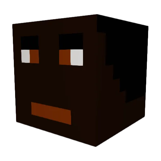 BlacklistAngel Minecraft avatar head, 3D render
