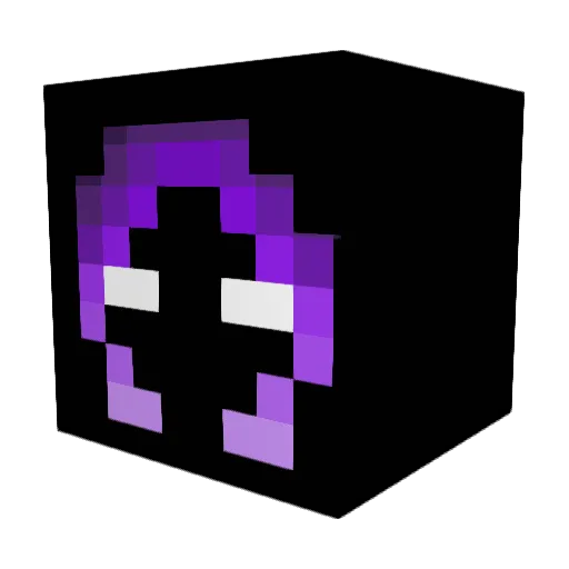 Blackman2810 Minecraft avatar head, 3D render