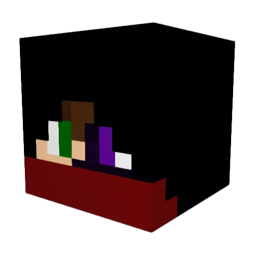 BlackmanSZ Minecraft avatar head, 3D render