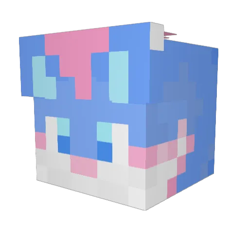 Blackmonkey91169 Minecraft avatar head, 3D render