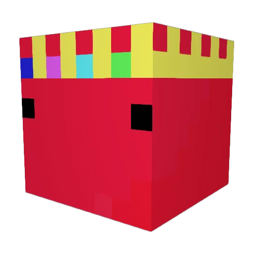 Blackness202 Minecraft avatar head, 3D render