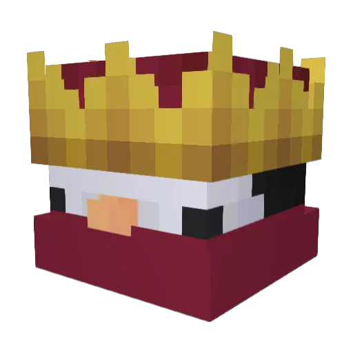Blacknight2289 Minecraft avatar head, 3D render