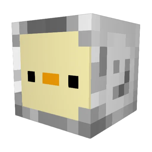 Blacknight3k Minecraft avatar head, 3D render