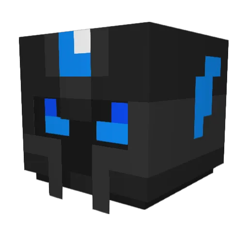 BlackofSpartan Minecraft avatar head, 3D render