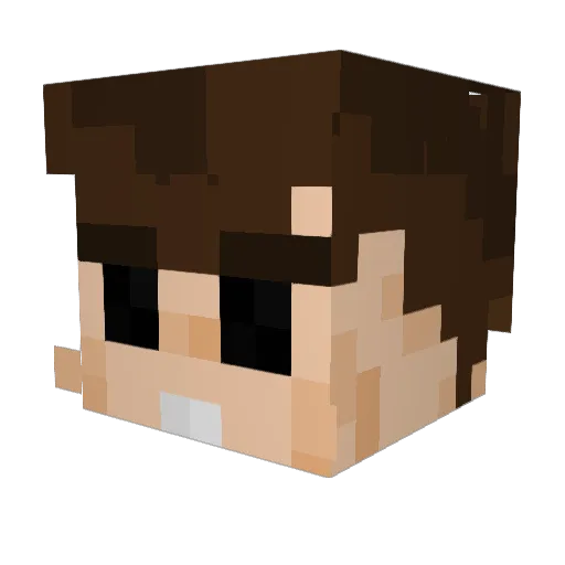 Blackout06 Minecraft avatar head, 3D render