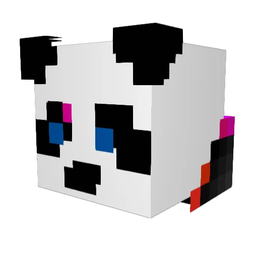 Blackout5557 Minecraft avatar head, 3D render