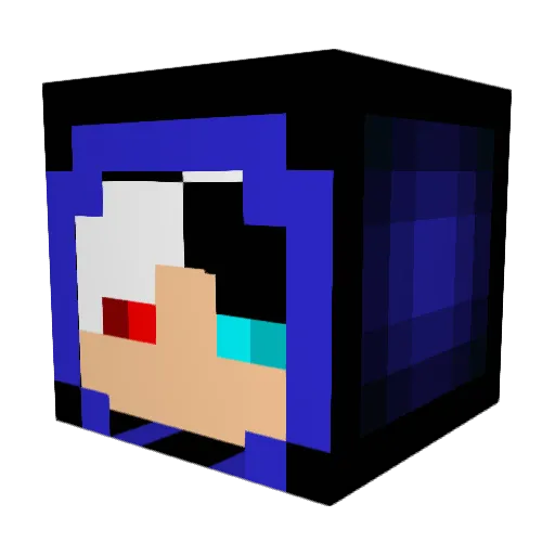 Blackout850 Minecraft avatar head, 3D render