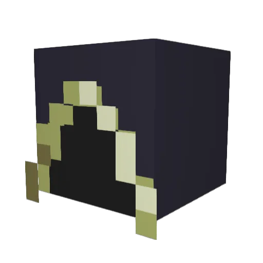 BlackoutForever Minecraft avatar head, 3D render