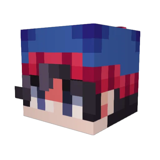 Blackpaw69 Minecraft avatar head, 3D render