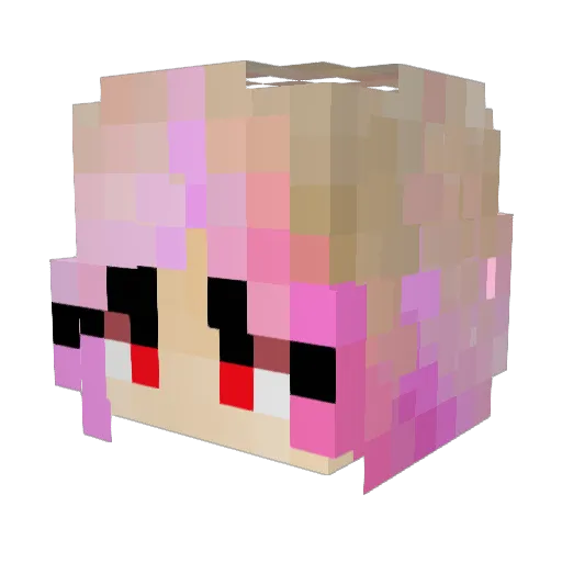 Blackphantom135 Minecraft avatar head, 3D render