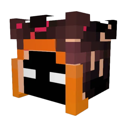 Blackphoenix004 Minecraft avatar head, 3D render