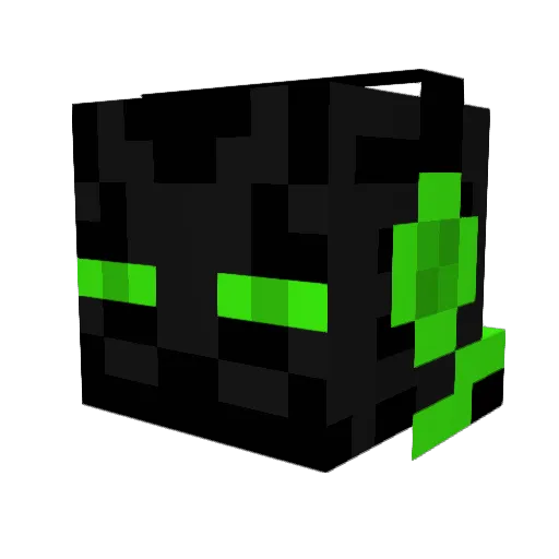 Blackriptide777 Minecraft avatar head, 3D render