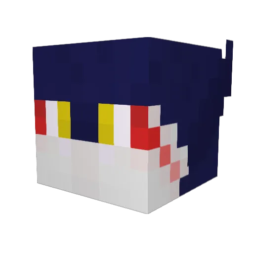 Blackruby107 Minecraft avatar head, 3D render