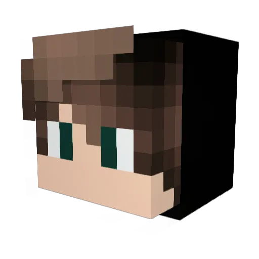 BlacksIcicles Minecraft avatar head, 3D render