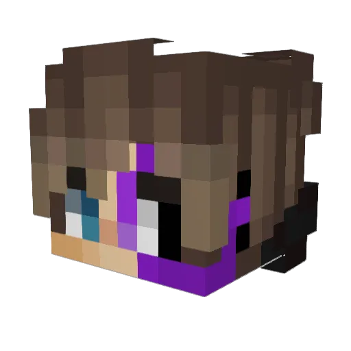Blackshadow4488 Minecraft avatar head, 3D render