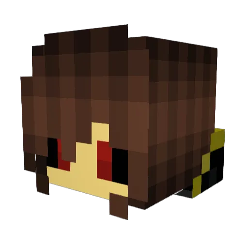 Blackshadow965 Minecraft avatar head, 3D render