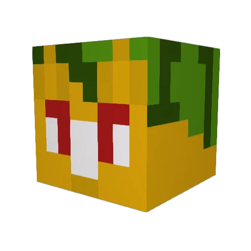 Blackskeleton54 Minecraft avatar head, 3D render