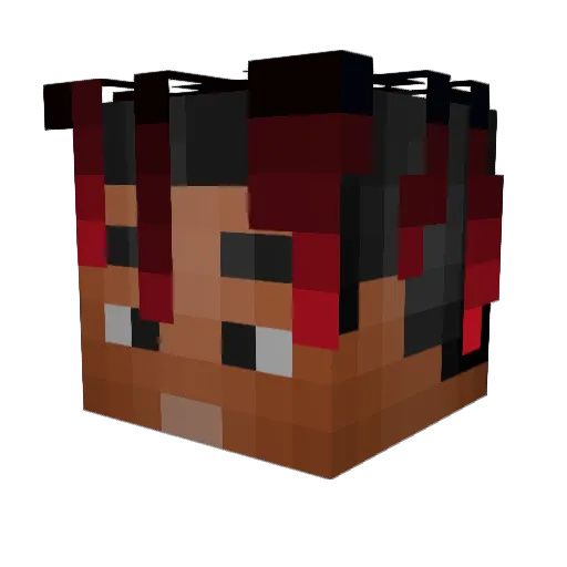 Blackstar19 Minecraft avatar head, 3D render