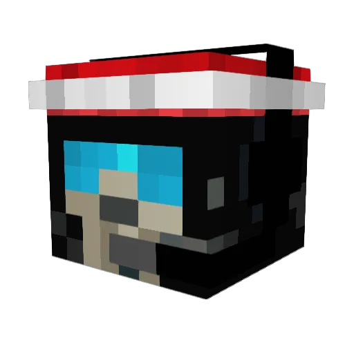Blacksward05 Minecraft avatar head, 3D render