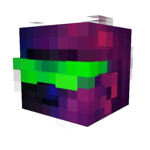 Blacktophat88 Minecraft avatar head, 3D render