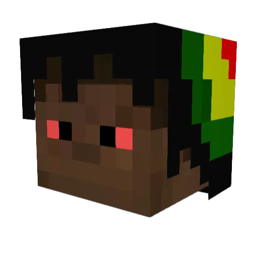Blackviking10 Minecraft avatar head, 3D render