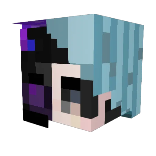 Blackwarior189 Minecraft avatar head, 3D render