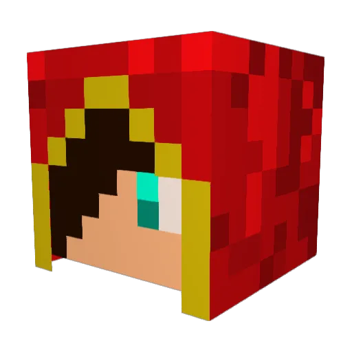 Blackwidow1508 Minecraft avatar head, 3D render