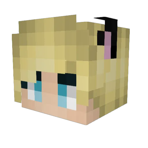 Blackwidow410 Minecraft avatar head, 3D render