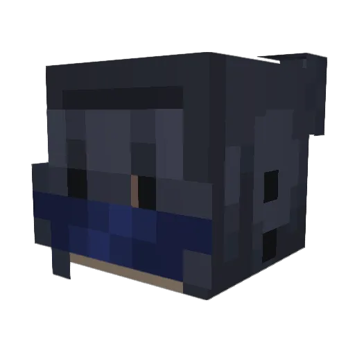 Blackwolf78098 Minecraft avatar head, 3D render