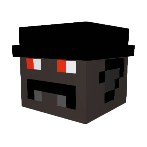 Blackwolf_NS Minecraft avatar head, 3D render