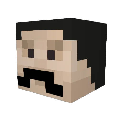 Blad102 Minecraft avatar head, 3D render