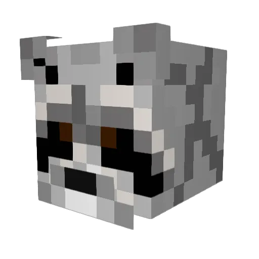 BladCurry Minecraft avatar head, 3D render