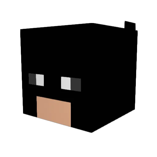 Blade10007 Minecraft avatar head, 3D render