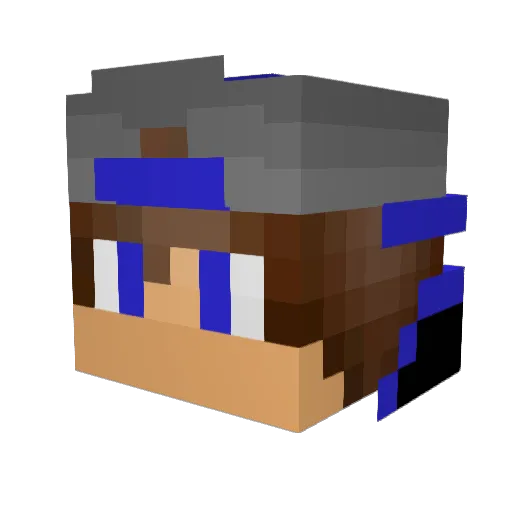 Blade106_YT Minecraft avatar head, 3D render