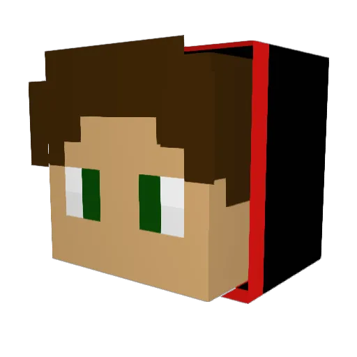 Blade380 Minecraft avatar head, 3D render