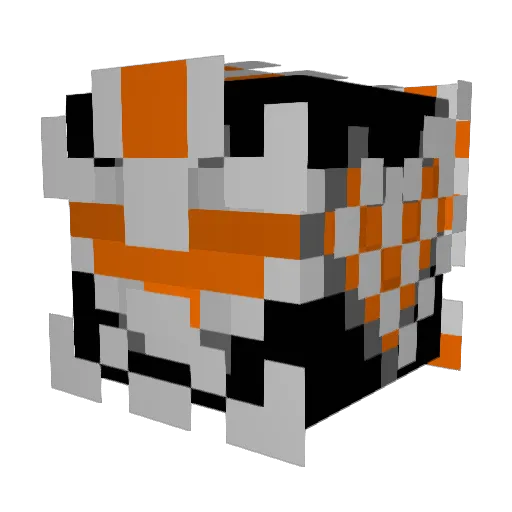 Blade3876 Minecraft avatar head, 3D render