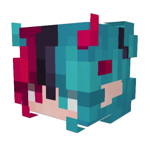 Blade61 Minecraft avatar head, 3D render