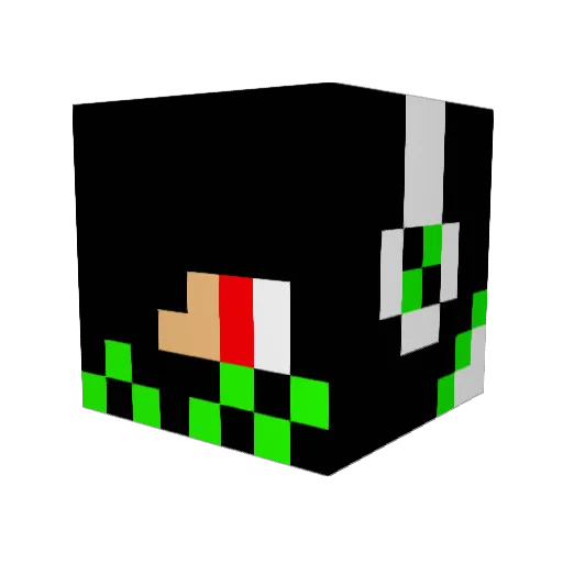 Blade9953 Minecraft avatar head, 3D render