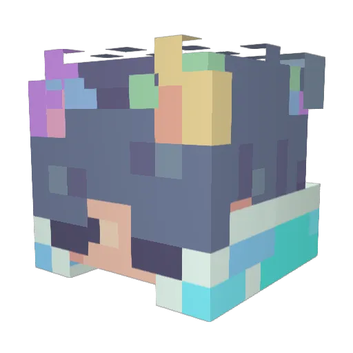 BladeBlooms Minecraft avatar head, 3D render